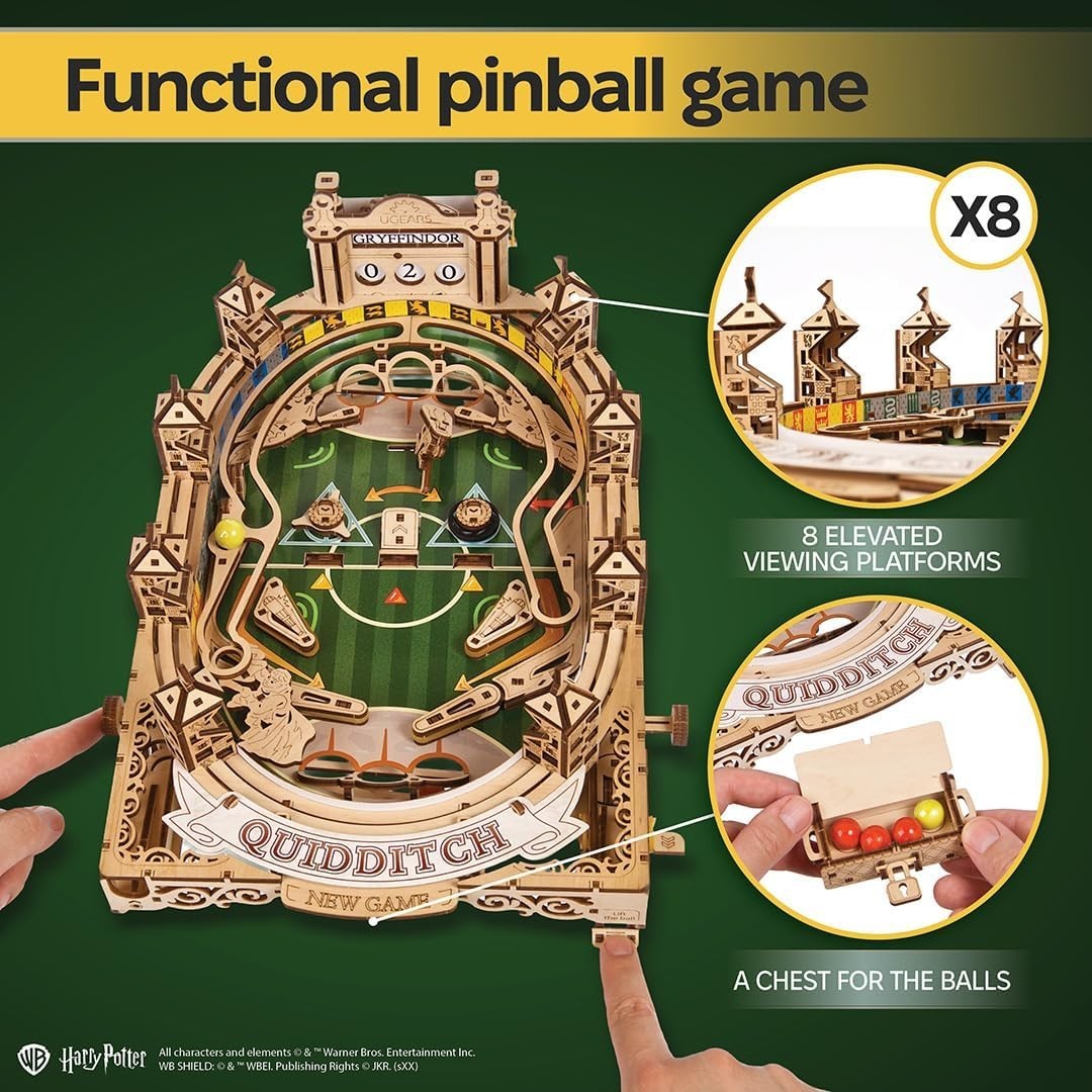 3D Wooden Pinball Puzzle Game – Advanced Model Kit for Adults & Gifts