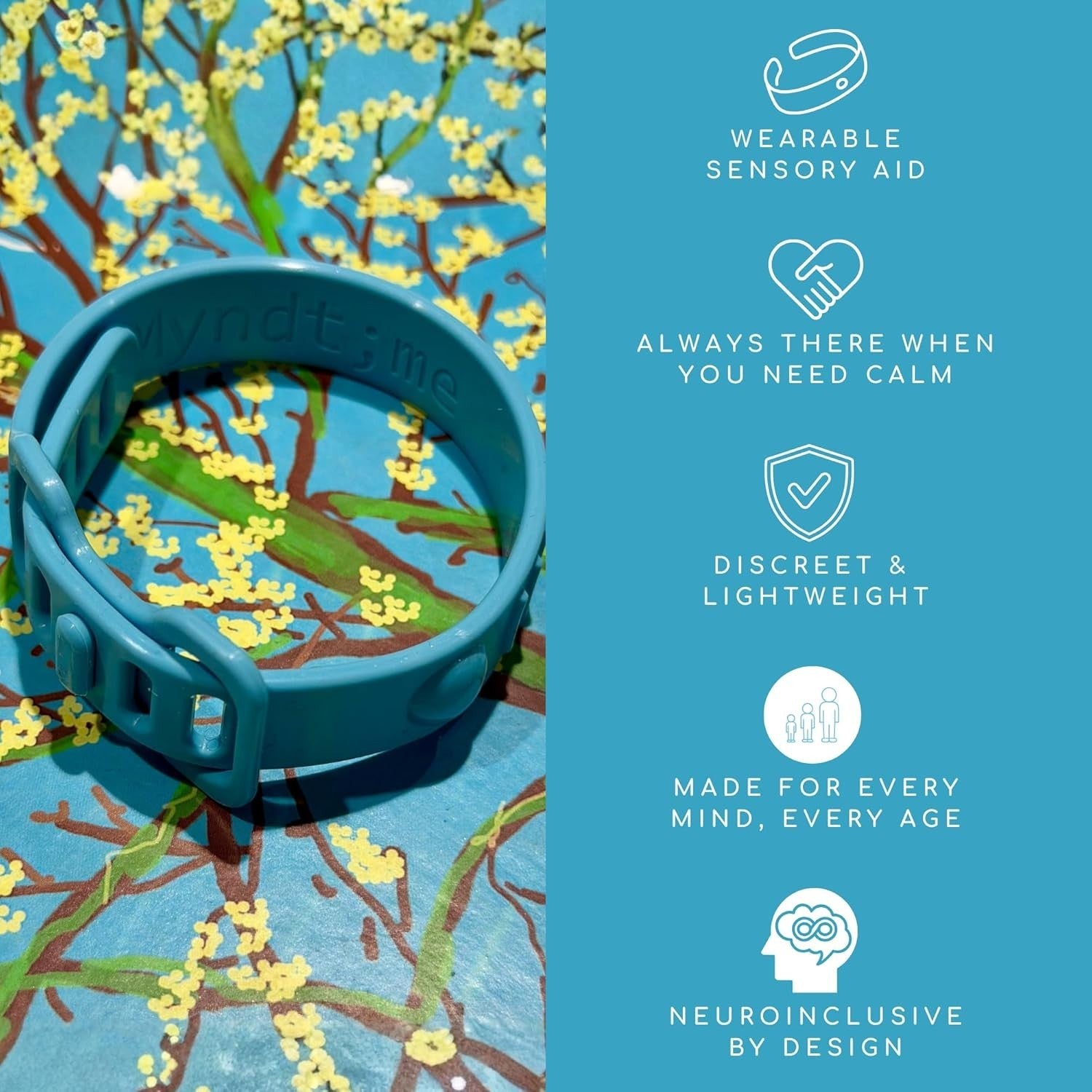 Sensory Anxiety Bracelet Wearable Fidget Ring Calming ADHD Autism