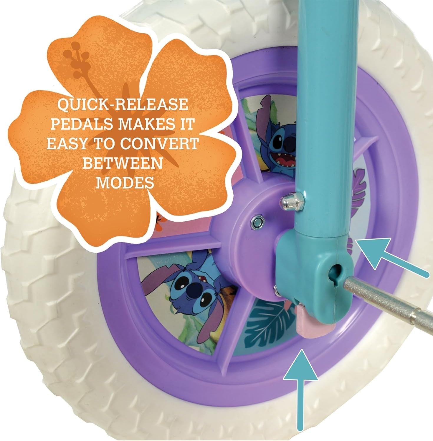 2 in 1 Kids Balance Bike Training Bike 10" Pedals Stabilisers Toddler