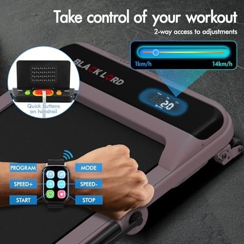 Foldable Treadmill 3.2HP 4% Incline Shock Absorbing Home Gym