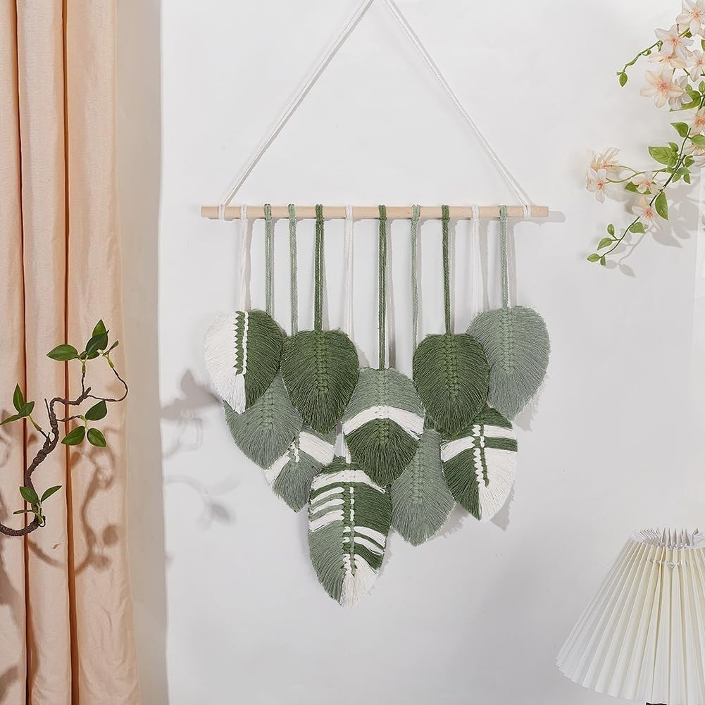 DIY Macrame Leaf Wall Hanging Kit for nursaryBoho Home Decor