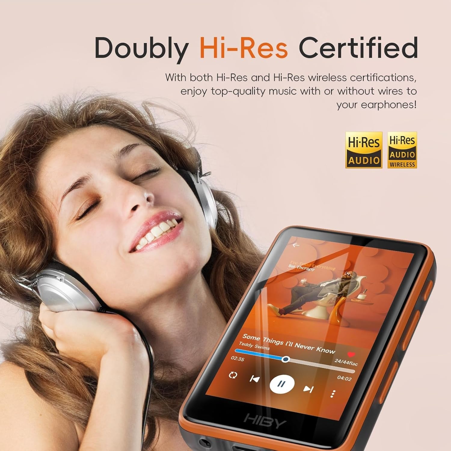HiFi Lossless MP3 Player Bluetooth 5.1 Touchscreen DSD 2TB
