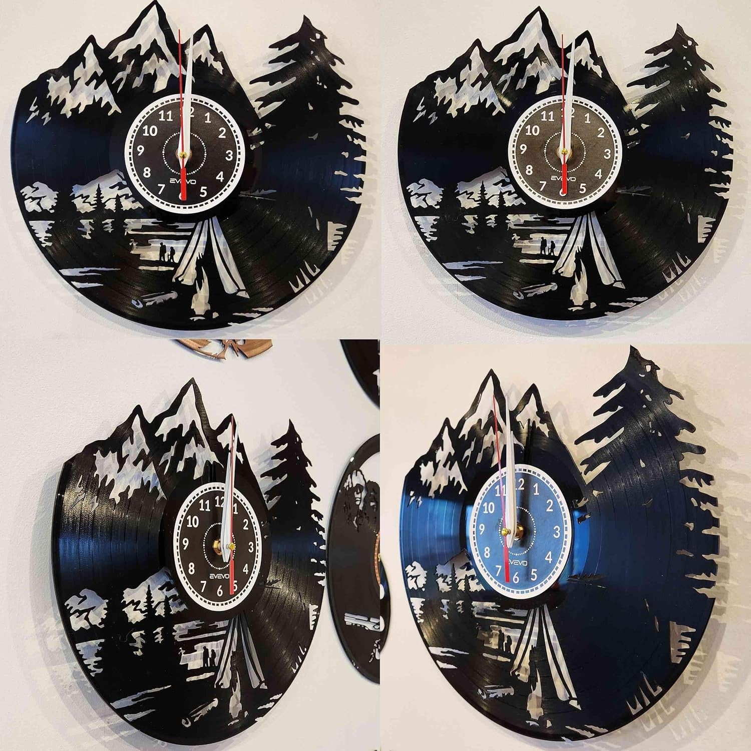 Football Wall Clock – Silent Non-Ticking Vinyl Sports Room Decor Gift for Him