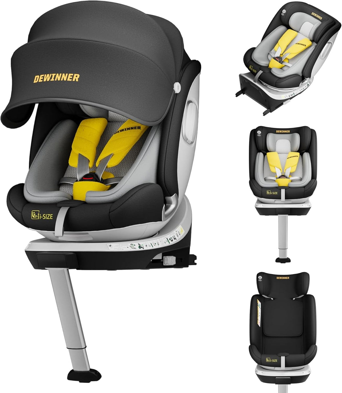 360° Swivel i-Size Car Seat ISOFIX R129 0–36kg Birth to 12 Years