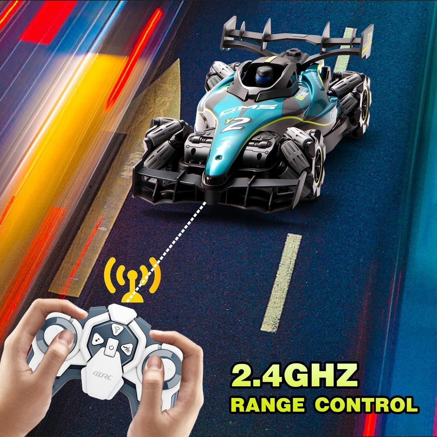 4WD Gesture RC Drift Car 360° Spin Light Spray 2.4G Remote Toy for Kids