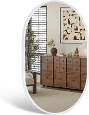 Oval Wall Mirror 50x70cm Modern Hanging Mirror for Bathroom, Hallway