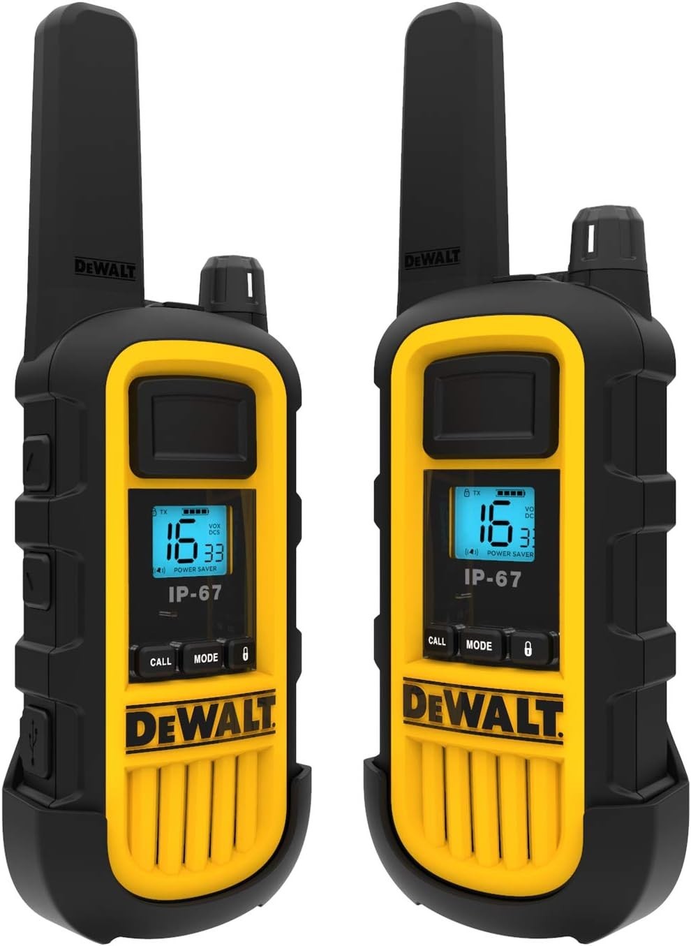 Heavy Duty Walkie Talkies Long Range 10km VOX Waterproof 2 Pack