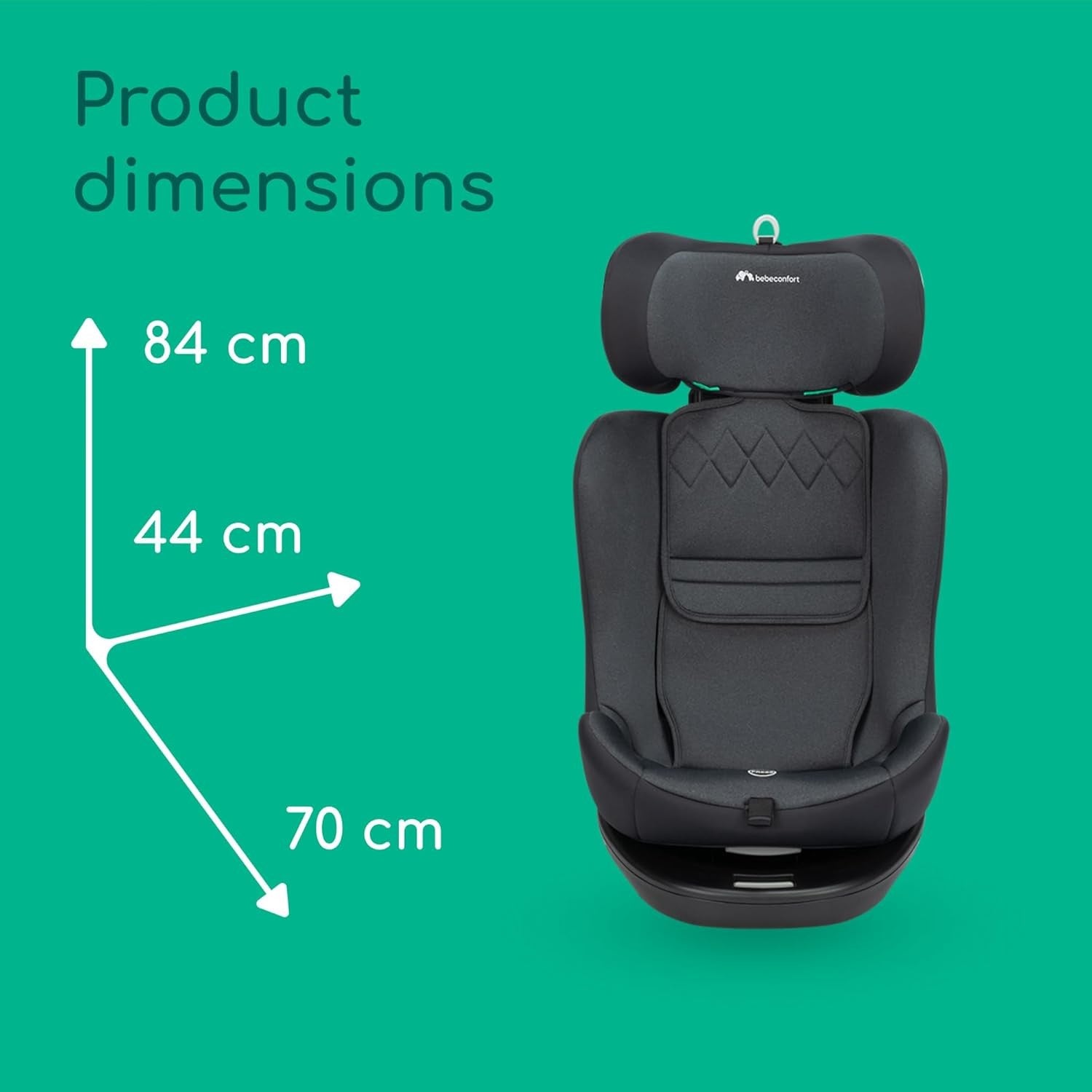 360 Swivel i-Size Car Seat ISOFIX 0–12 Years 40–150cm Rear & Forward