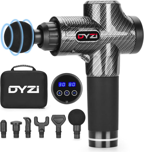 Deep Tissue Massage Gun 30 Speed Percussion Muscle Relief LCD 6 Heads