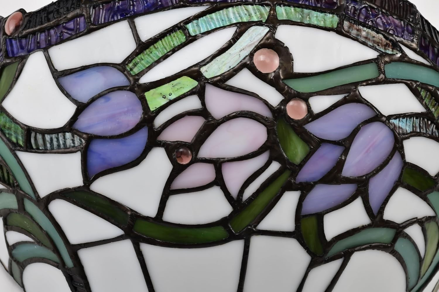 Stained Glass Wall Light Tiffany Style 7x13 Inch Elegant Vintage Lamp