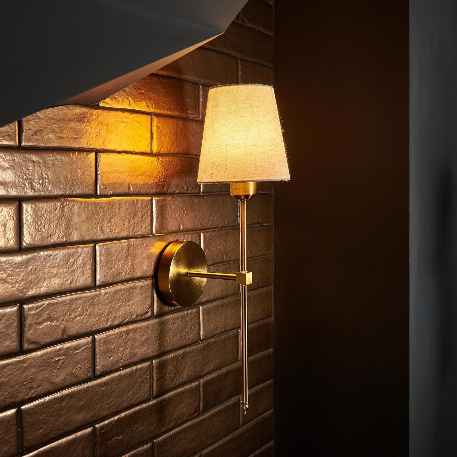 Wireless LED Wall Lights Set of 4, Dimmable Rechargeable Lamps + Remote