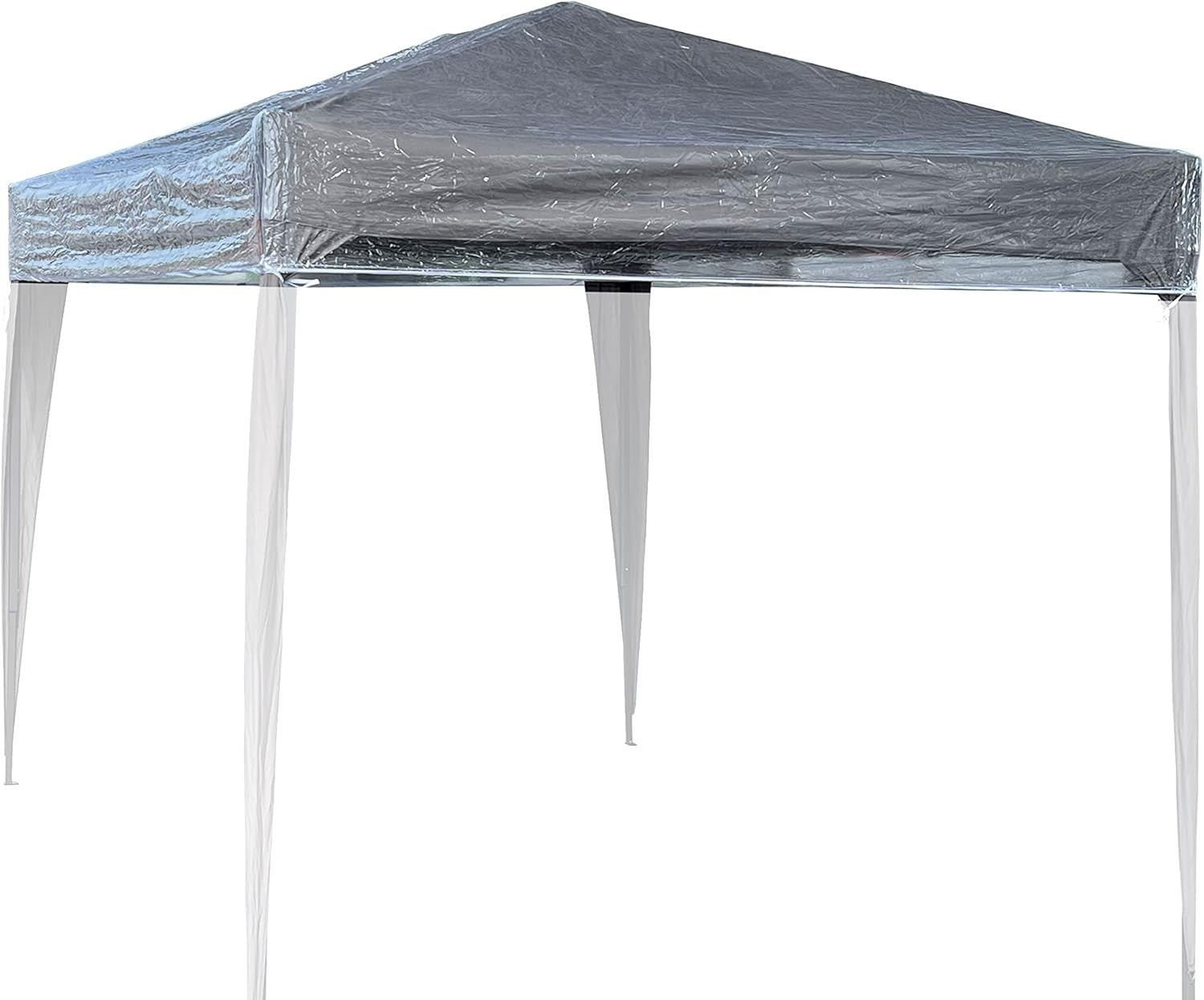 2x3m Transparent Gazebo Roof Cover Waterproof PVC Outdoor Canopy