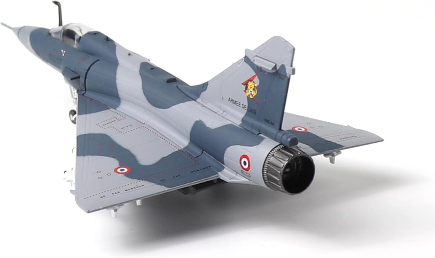 Diecast Mirage 2000 Fighter Jet Model 1/100 Metal Plane Display Gift