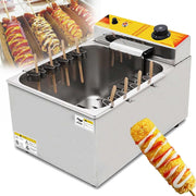 1900W Commercial Corn Dog Deep Fryer 12L Electric Stainless Steel
