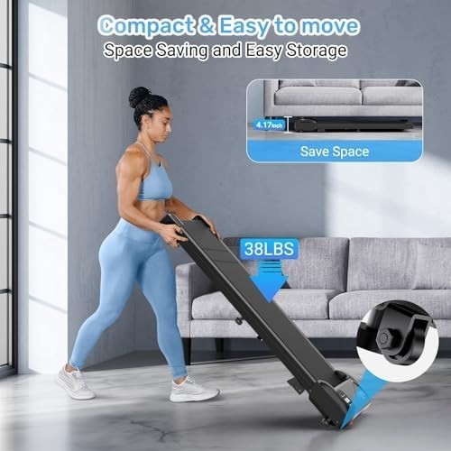 Under Desk Walking Treadmill w/ Incline, LED Display & Remote Control