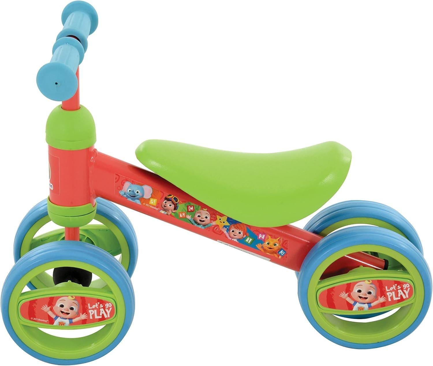 Kids Ride On Toy Bobble Bike Toddler Balance Walker Age 1+ Indoor Outdoor