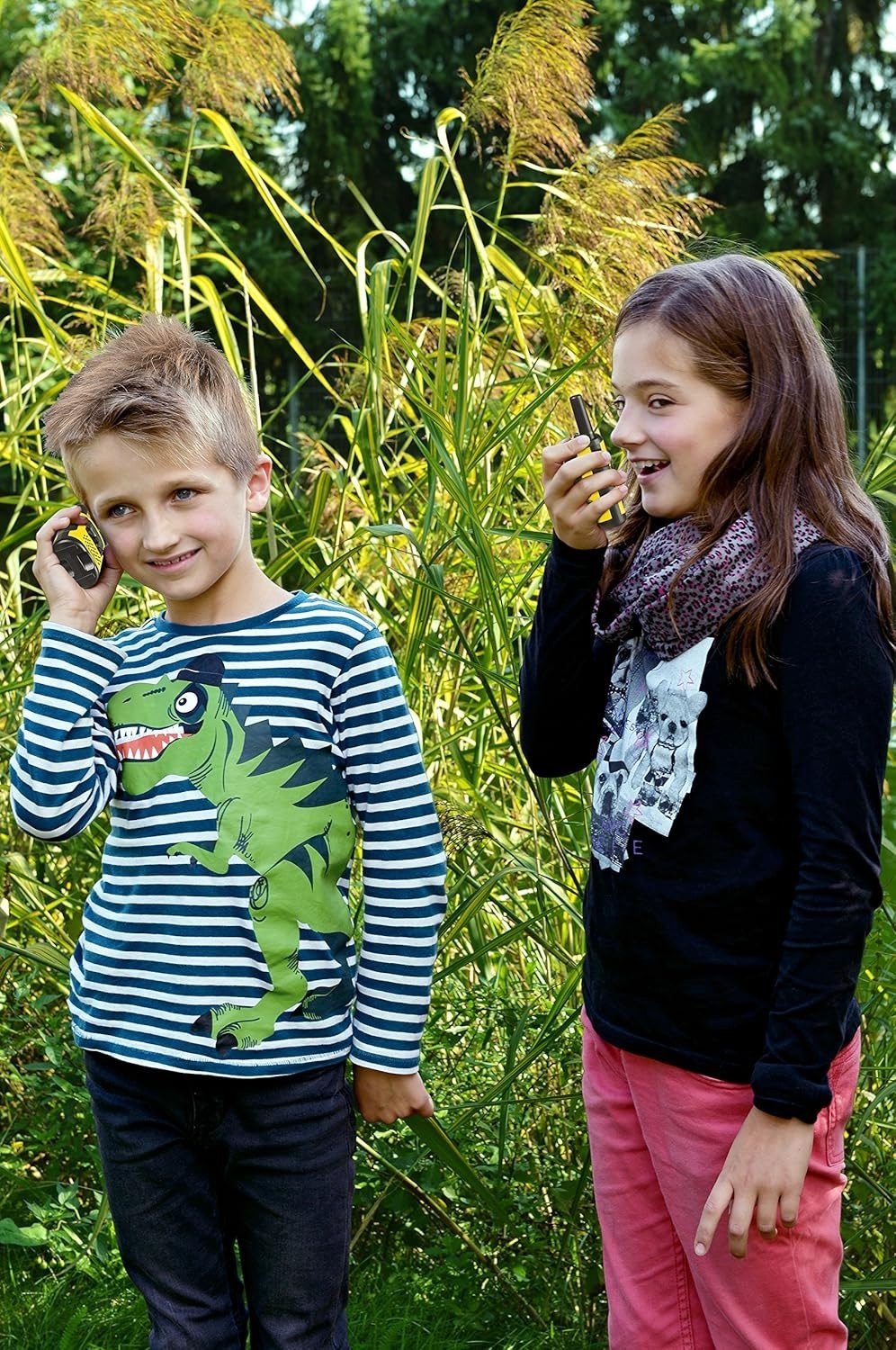 FM Walkie Talkies Long Range 6km 8 Channel LCD Flashlight Portable