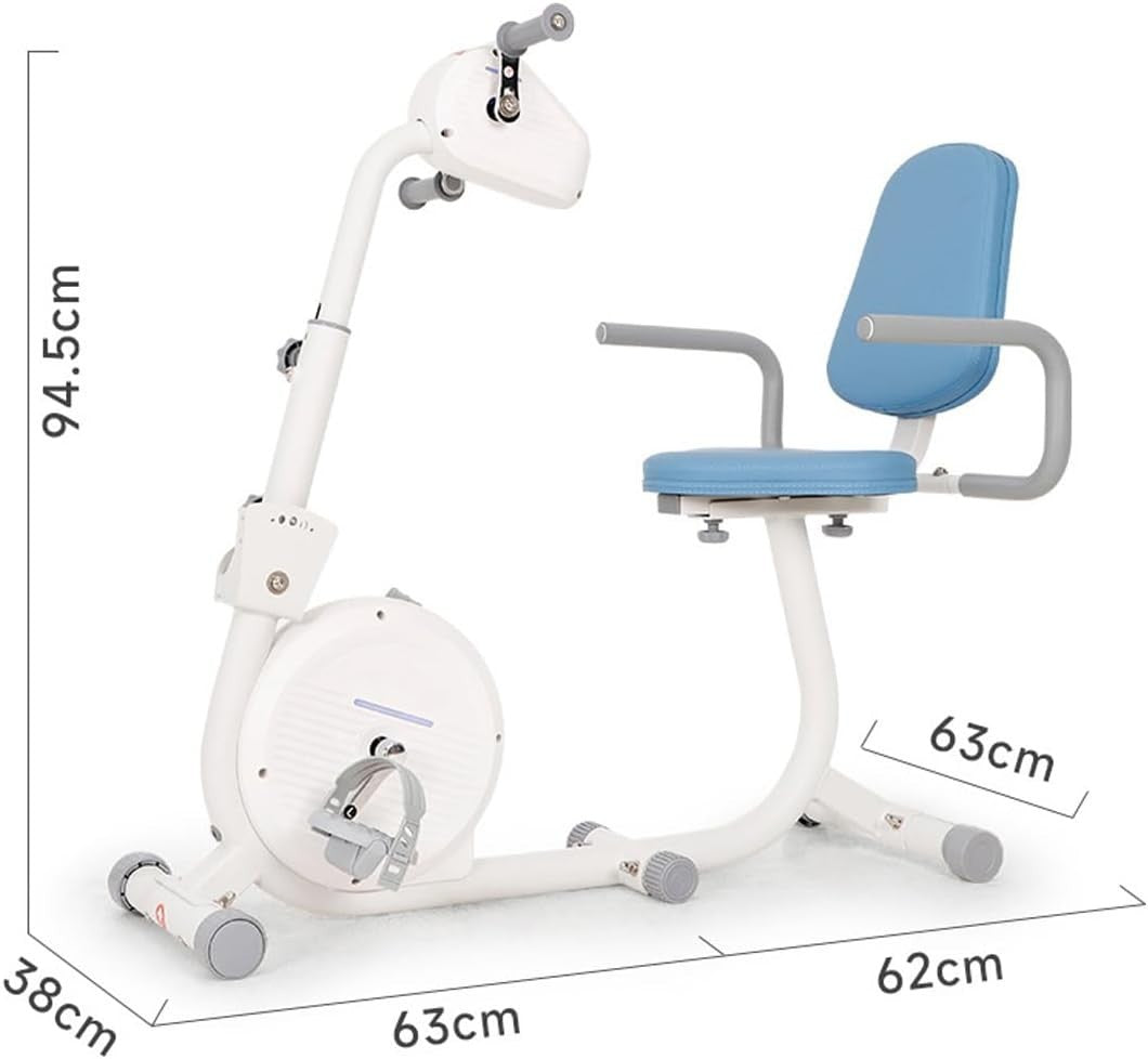 Recumbent Rehab Exercise Bike Motorized Arm Leg Trainer Adjustable Seat Home