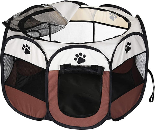 Portable Foldable Pet Playpen 72cm Dog Cat Crate Tent 600D Oxford Indoor Outdoor