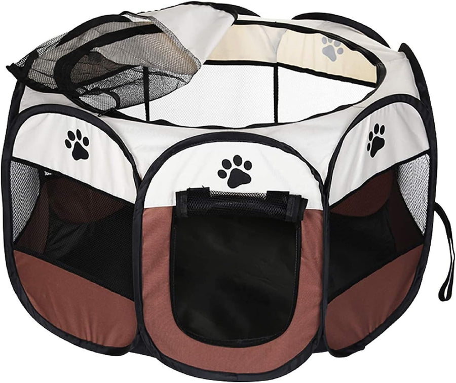 Portable Foldable Pet Playpen 72cm Dog Cat Crate Tent 600D Oxford Indoor Outdoor