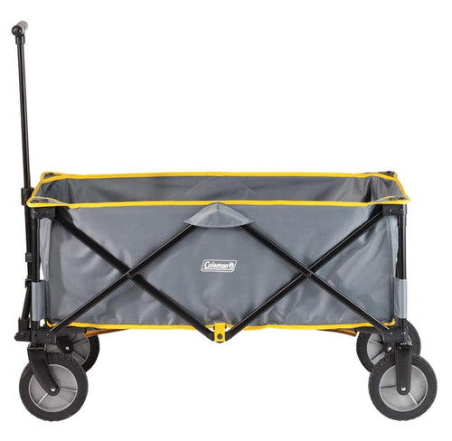 Coleman Folding Camp Wagon Heavy Duty Outdoor Utility Cart w/ Telescoping Handle