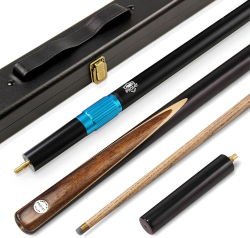 57" Walnut Spliced Heavy Snooker Pool Cue 3/4 Joint 9.5mm Tip