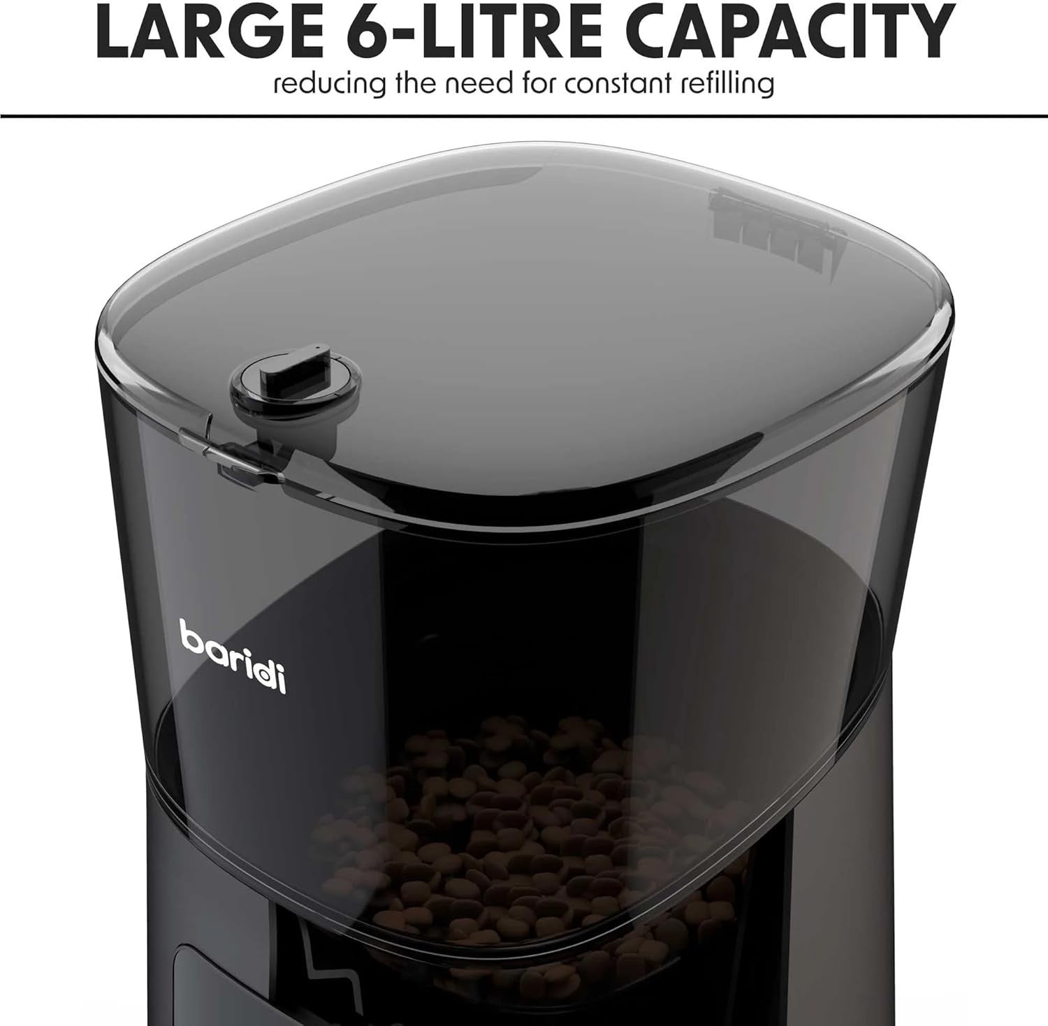 Smart Pet Feeder 6L WiFi Food Dispenser HD Camera 2 Way Audio App