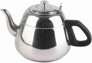 2L Stainless Steel Teapot with Strainer Induction Hob Tea Coffee Pot