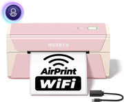 300DPI Pink WiFi Thermal Label Printer AirPrint Fast Shipping Labels