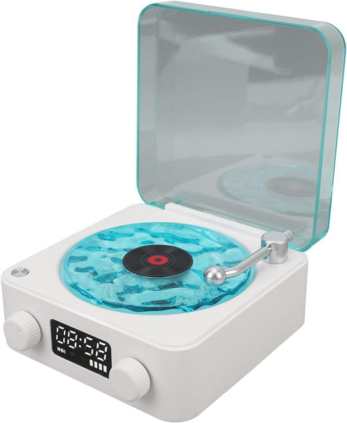 Portable Bluetooth Speaker Alarm Clock White Noise Night Light Retro Style