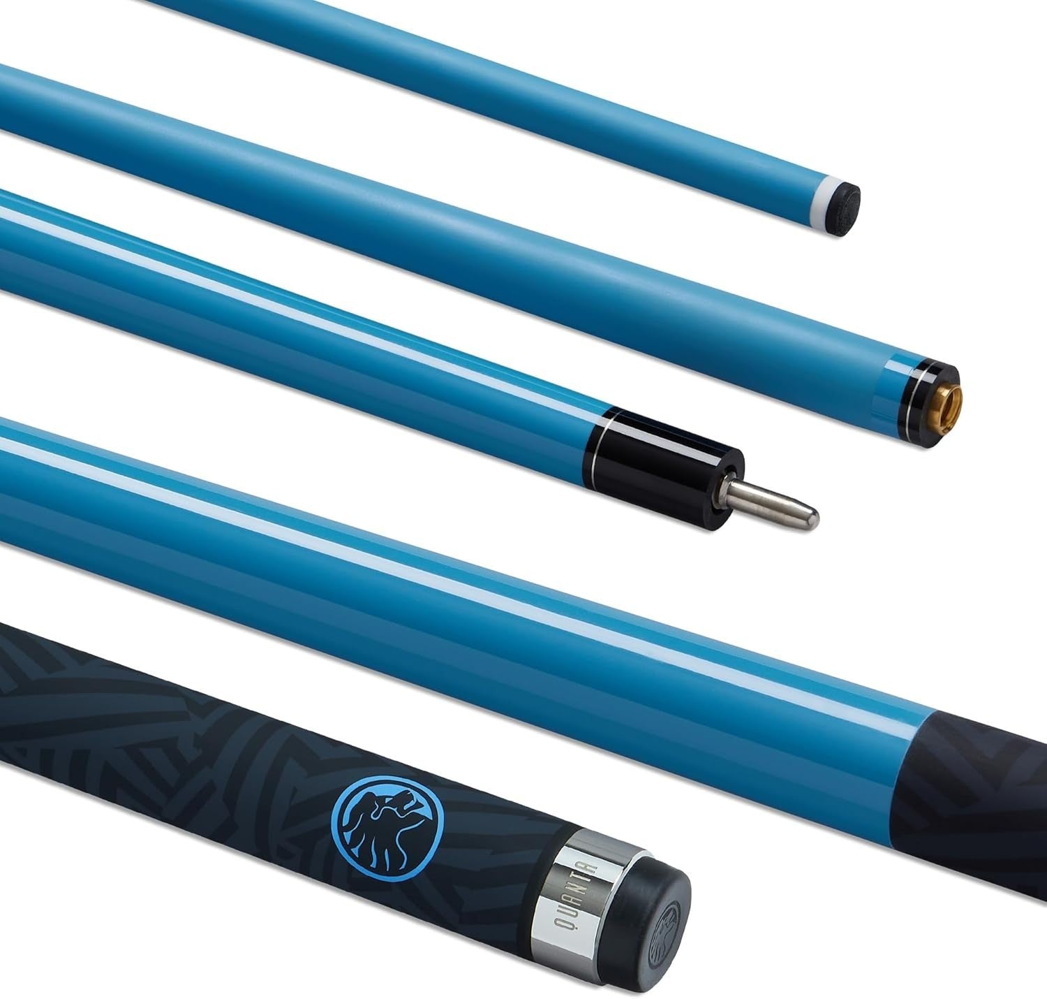 Carbon Fibre Snooker Pool Cue 58in 13mm Tip Quick Release Matte Grip