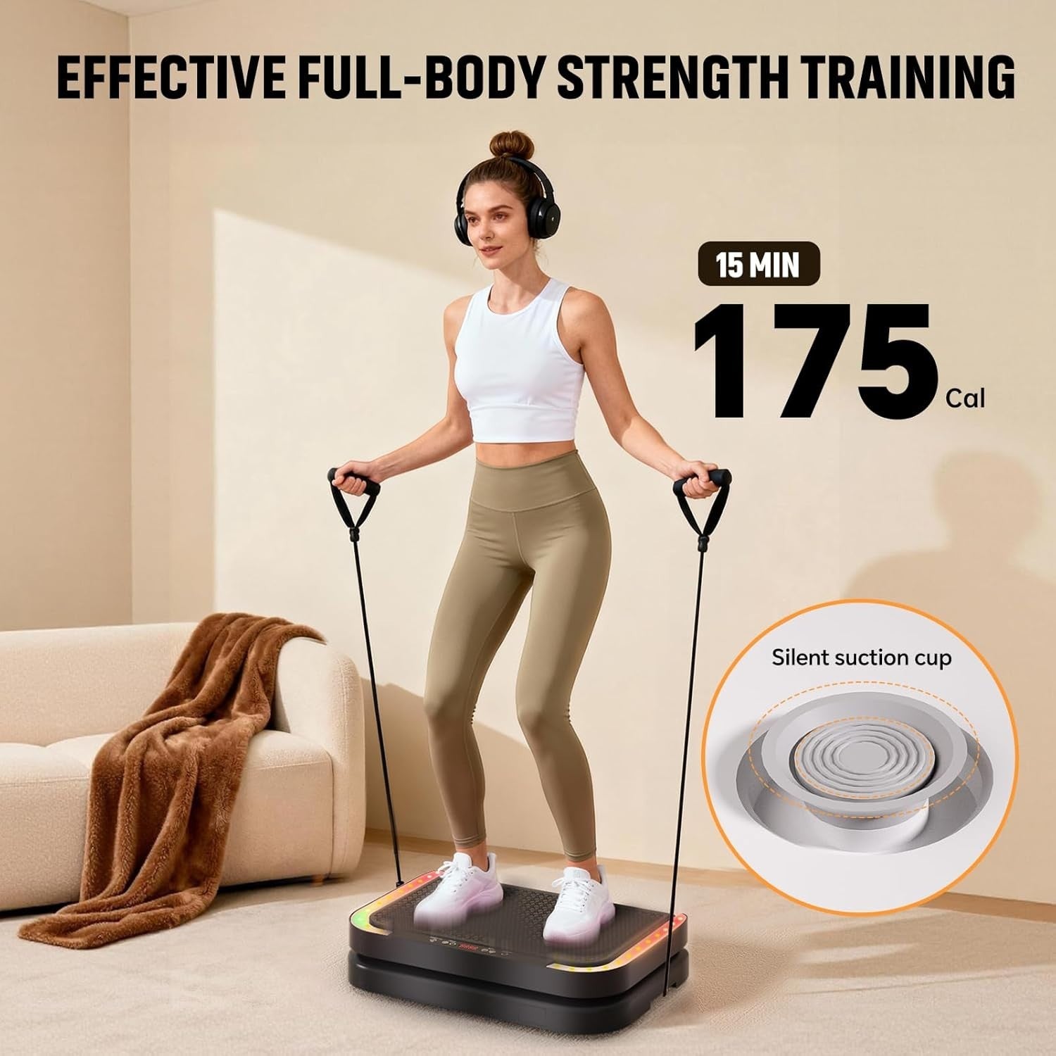 Whole Body Vibration Recovery Platform 200 Speed Bluetooth Home