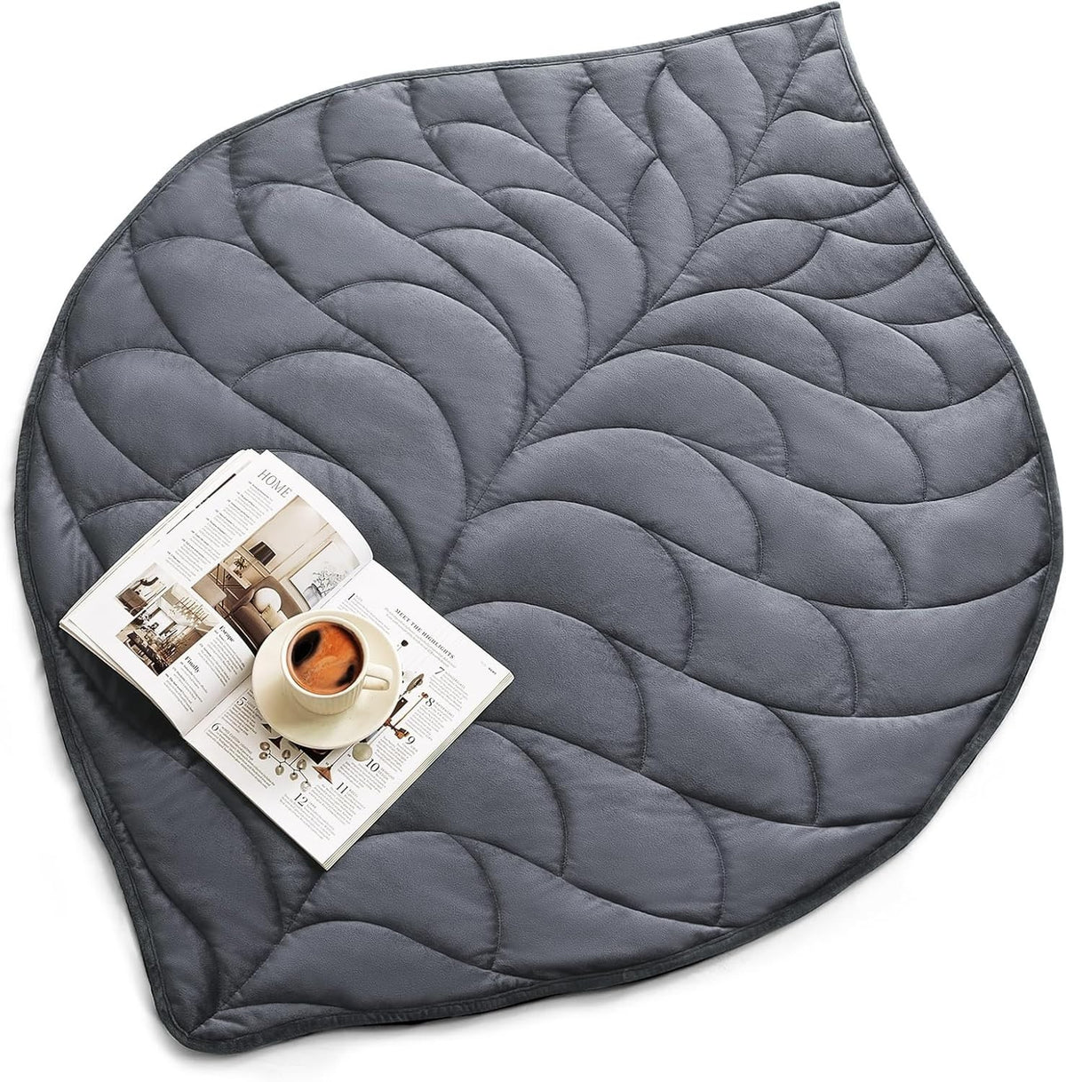 Weighted Blanket 10lbs Grey 60x78 Soft Heavy Blanket for Adults