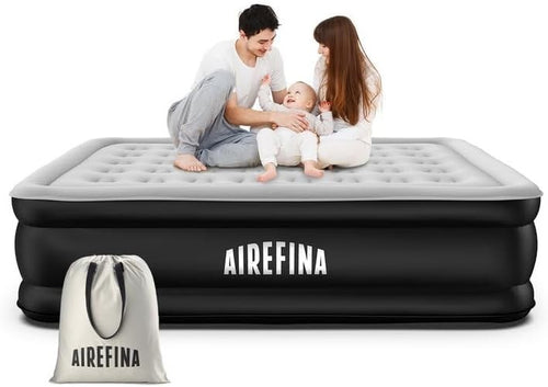 King Inflatable Air Bed Built In Electric Pump 46cm Raised Fast Inflate