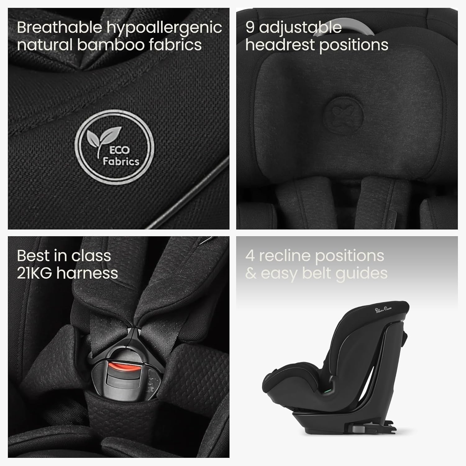 i-Size Toddler Car Seat ISOFIX 15 Months–12 Years 5-Point Harness
