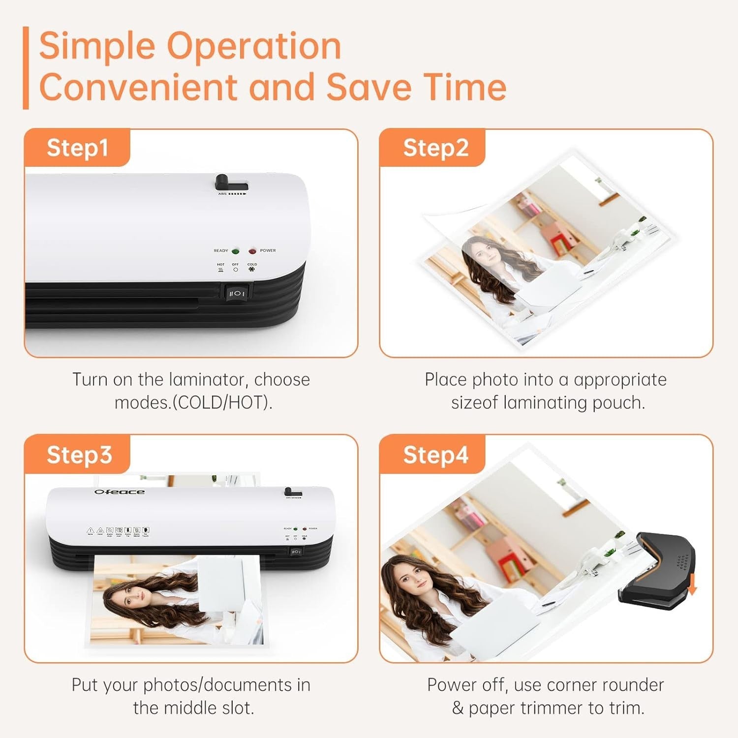 A3 Laminator 5-in-1 Hot Cold Fast Warm Up No Bubble + 20 Pouches