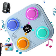 Music Boxing Machine Wall Mount LED Punch Pad Bluetooth Training Gloves