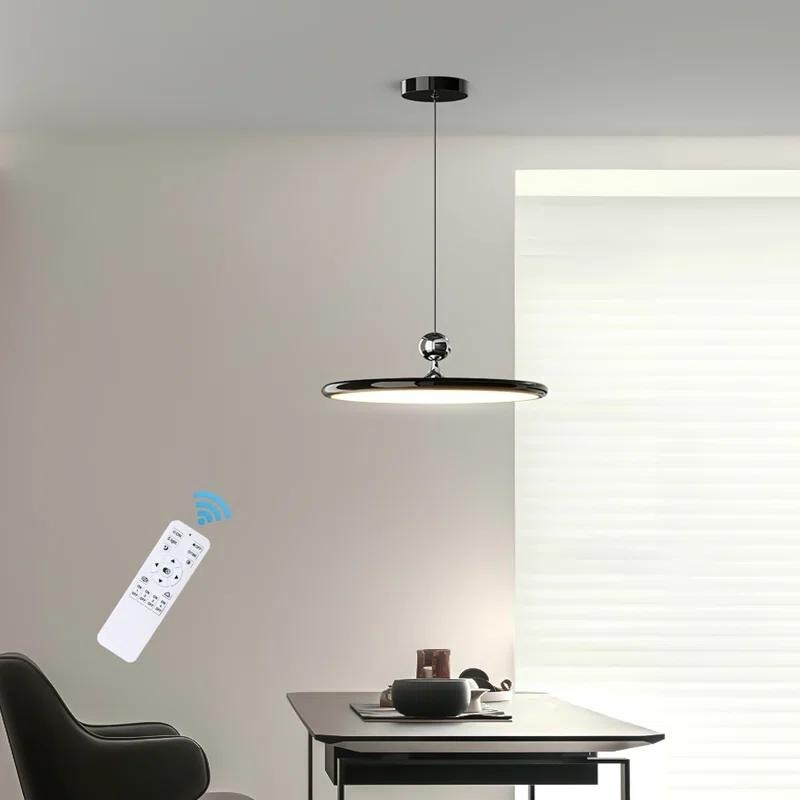 Dimmable LED Pendant Ceiling Light Remote Control Modern Hanging Chandelier