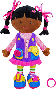 Montessori Toddler Plush Doll Learn to Dress Buckles Zips 15.5”