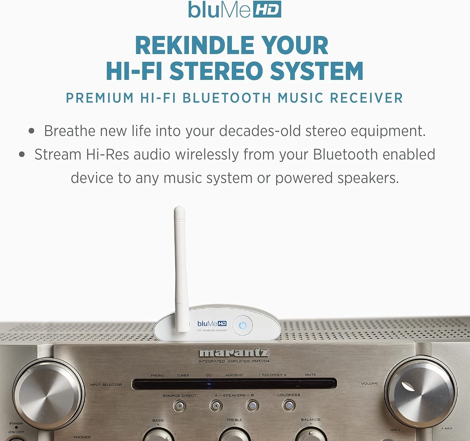 Bluetooth 5.3 HiFi Receiver DAC LDAC aptX HD Long Range Wireless Adapter