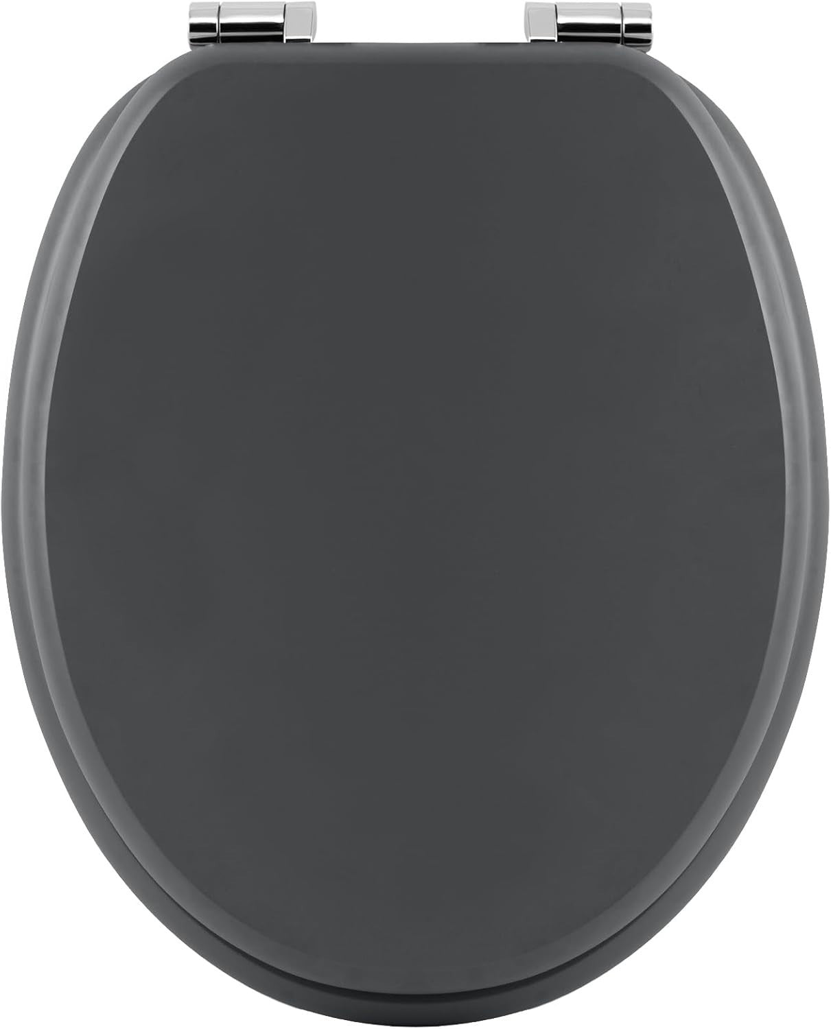 Soft Close O-Shape Toilet Seat MDF Anthracite Quick Release Heavy Duty
