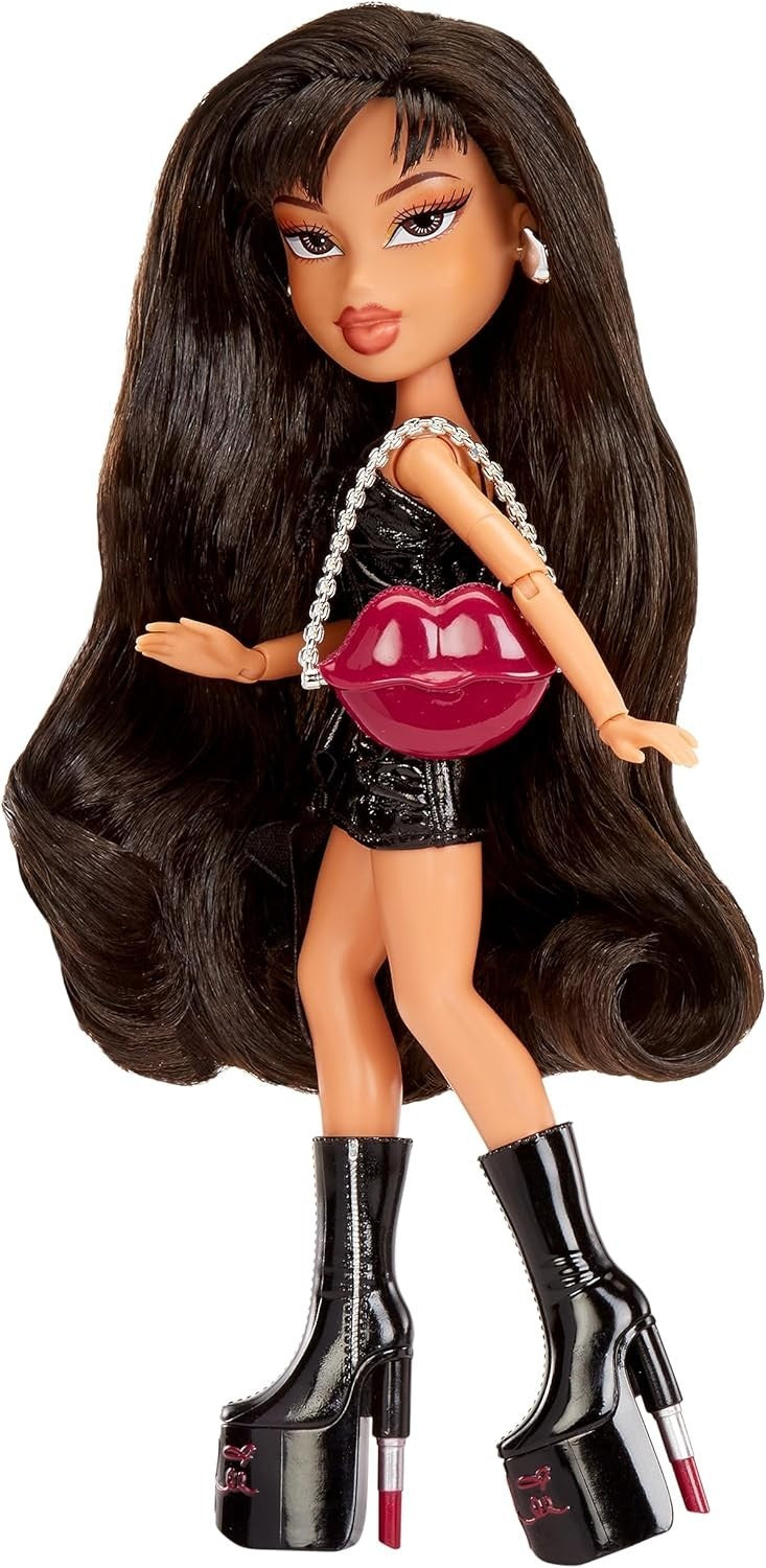 Celebrity Daytime Fashion Doll Patent Dress Platform Boots Display