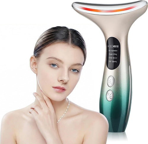 EMS Facial Massager Face Lifting Microcurrent LED Heat Sculpting
