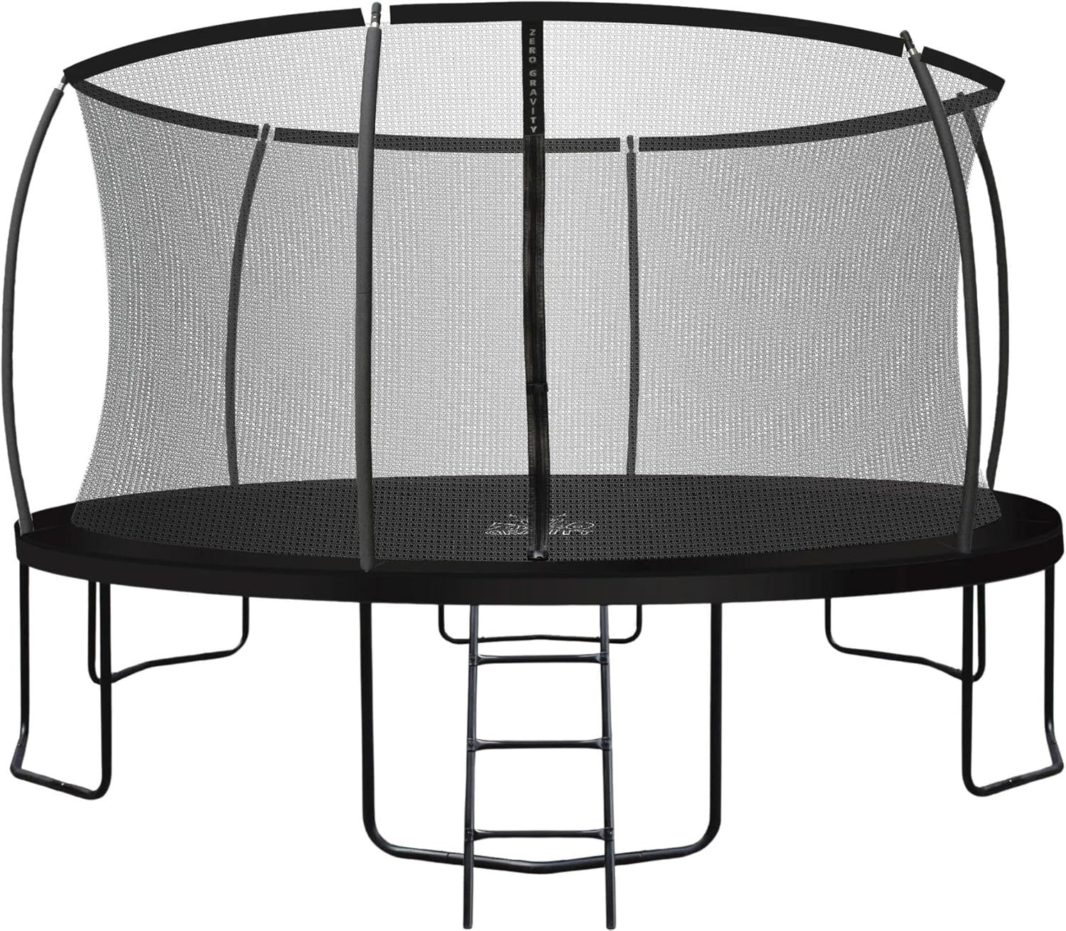 14FT Extra Large Garden Trampoline Safety Enclosure Ladder Heavy Duty