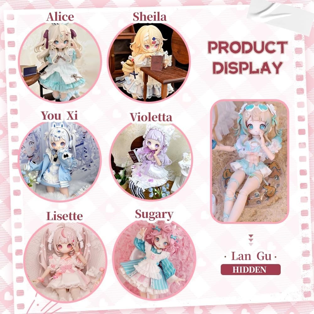 20cm Anime BJD Doll Blind Box Collectible Figure Cute Action Toy Gift