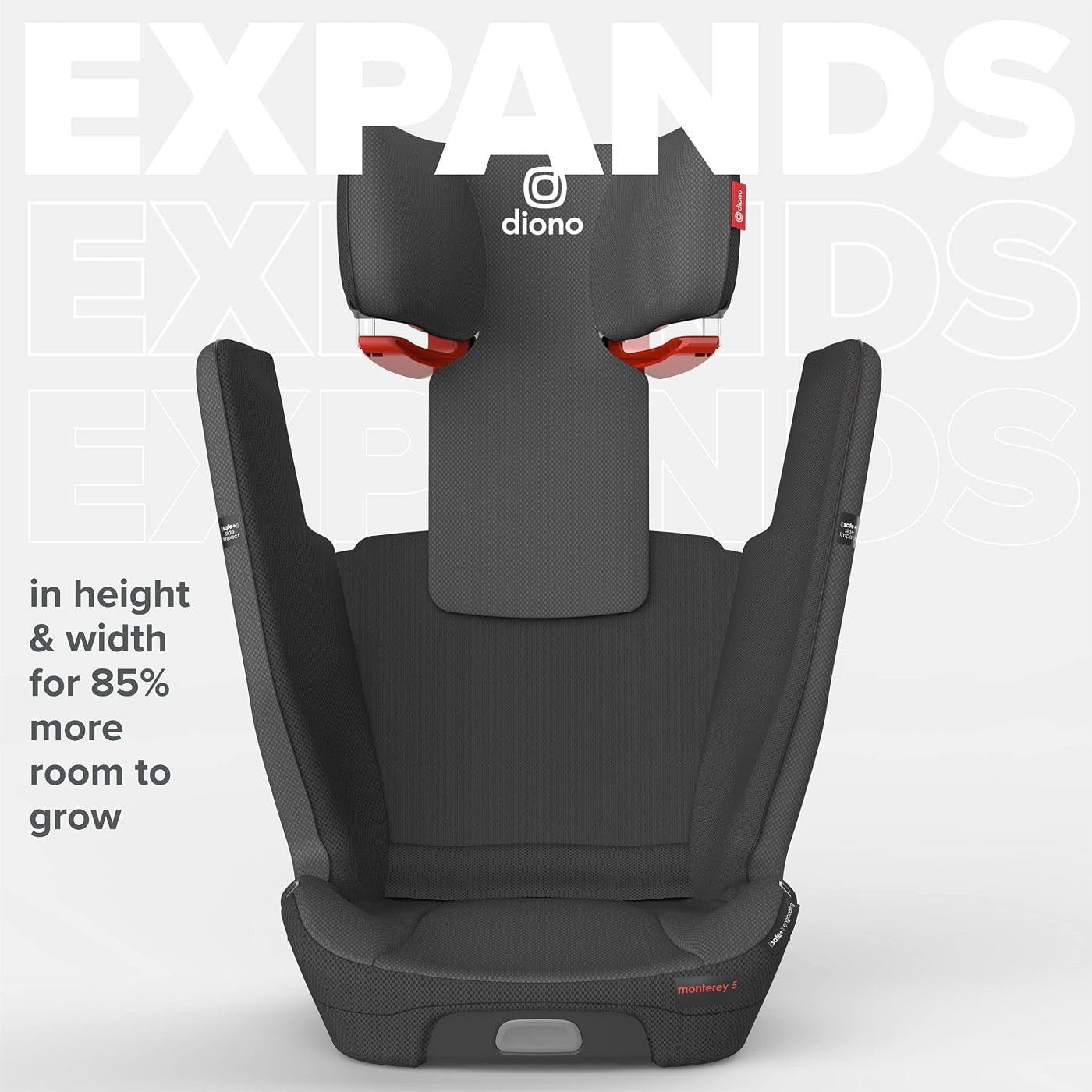 i-Size High Back Booster Car Seat ISOFIX Foldable Travel Compact