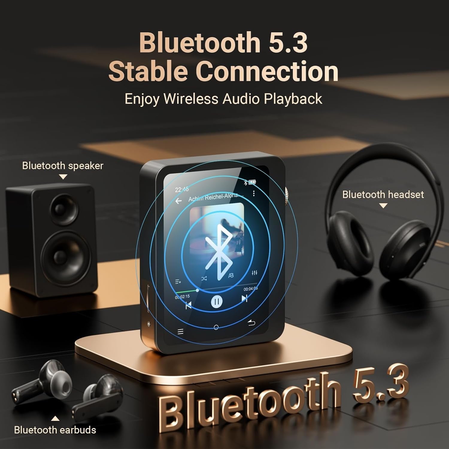 128GB HiFi MP3 Player Bluetooth 5.3 2.8" HD DSD 1TB