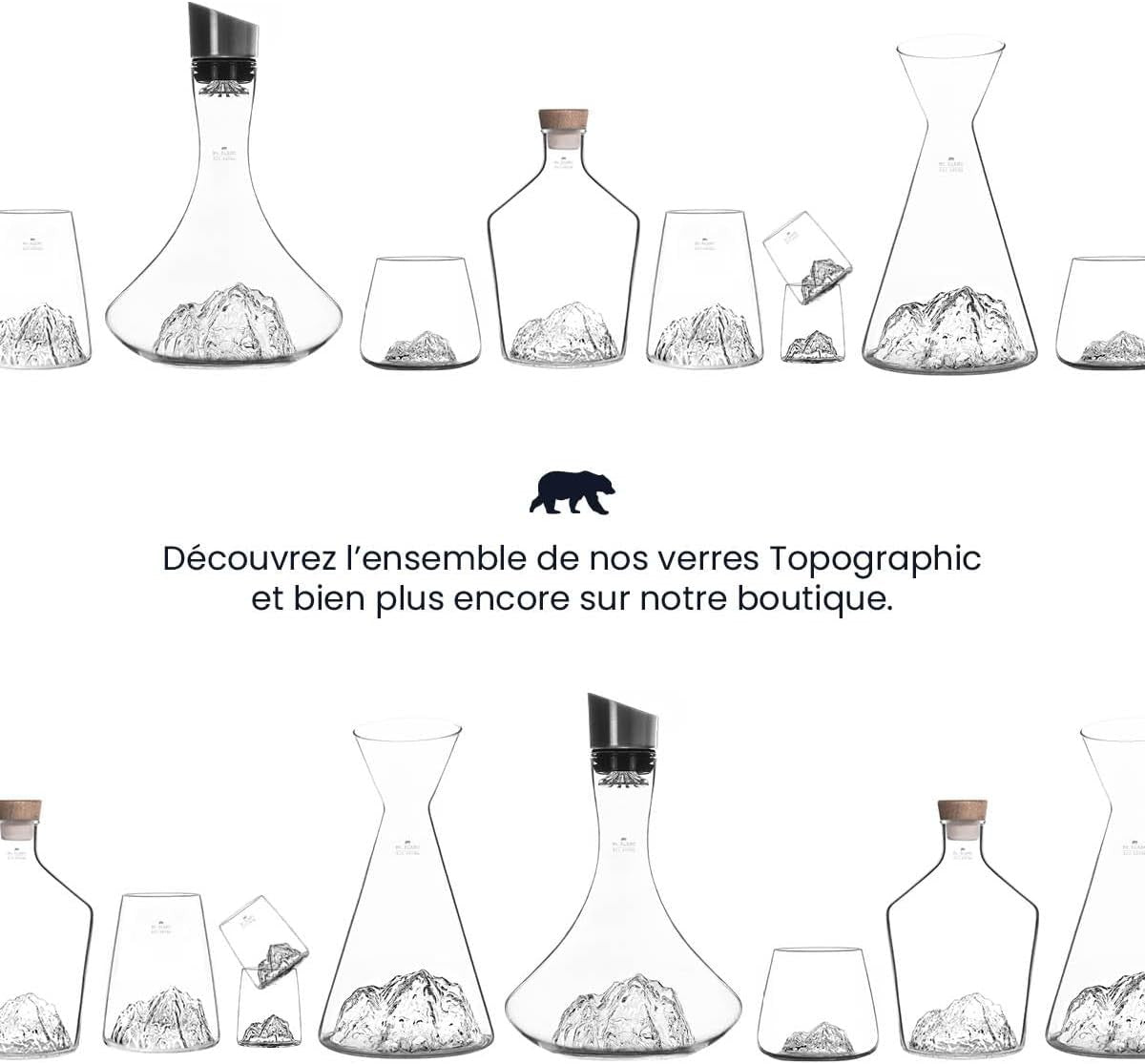 1.8L Crystal Wine Decanter with Mountain Base & 3-in-1 Aerator Stopper