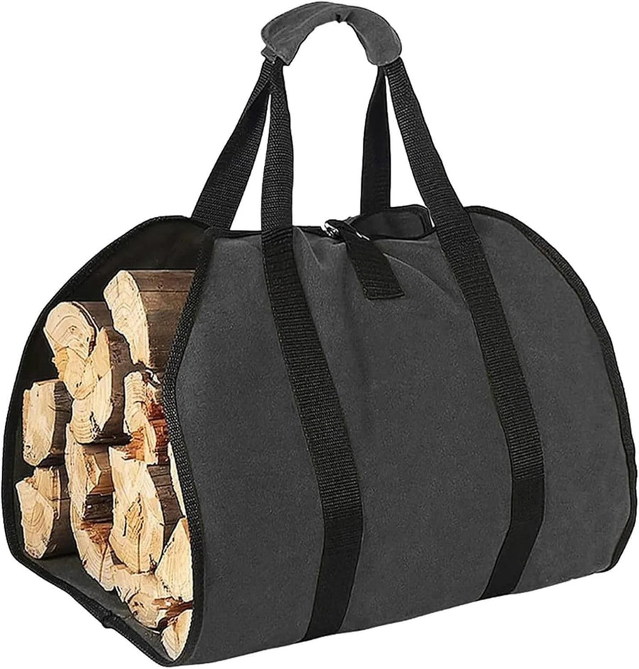 Heavy Duty Firewood Carrier Bag – Waterproof Log Tote with Handles