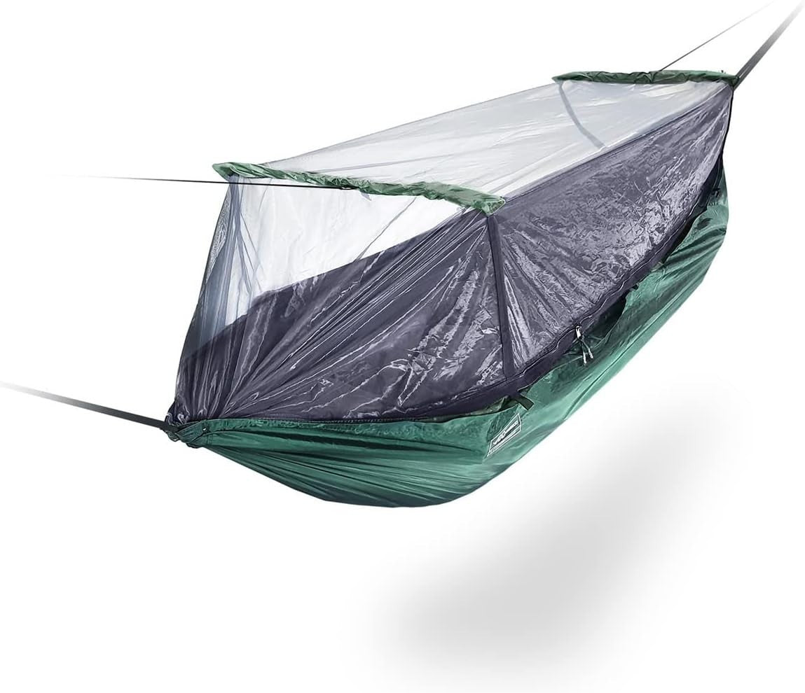 Lightweight Jungle Hammock with Mosquito Net 4-Season Camping Backpacking